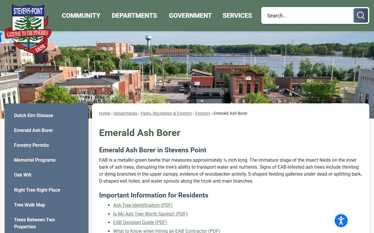 Stevens Point Criminal Records police department