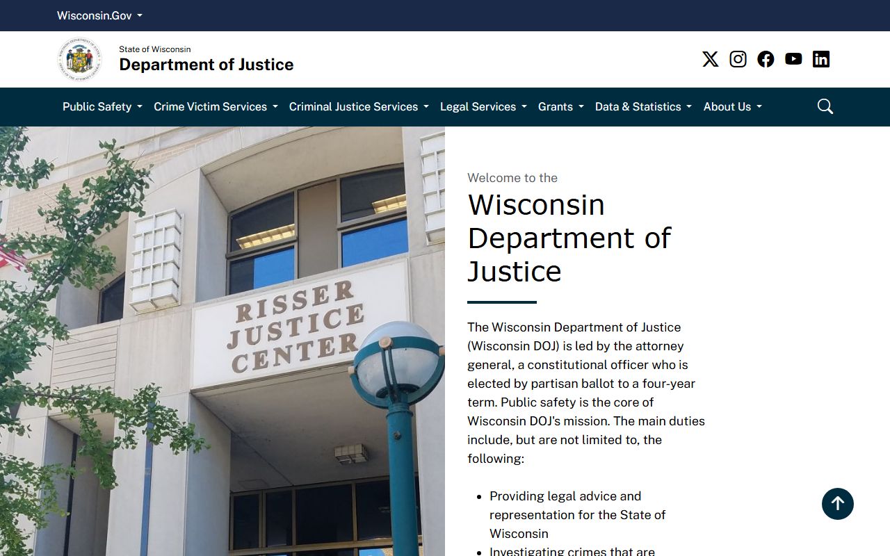 Wisconsin Criminal Records Office of Open Government page